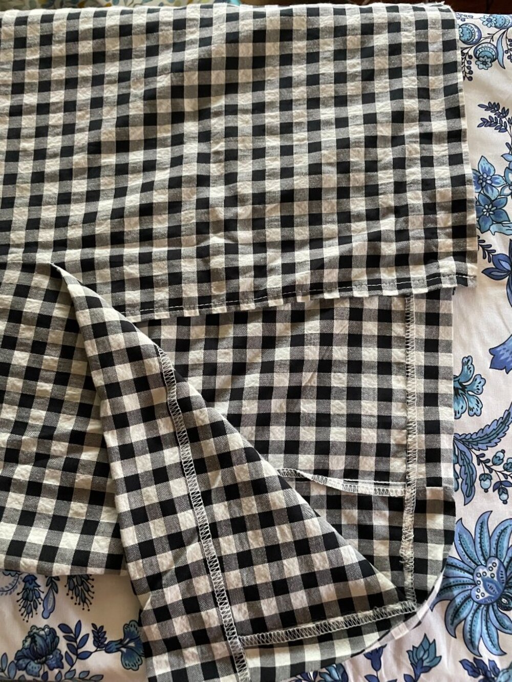 Gingham Pattern Pencil Skirt, XS - Picture 4 of 4